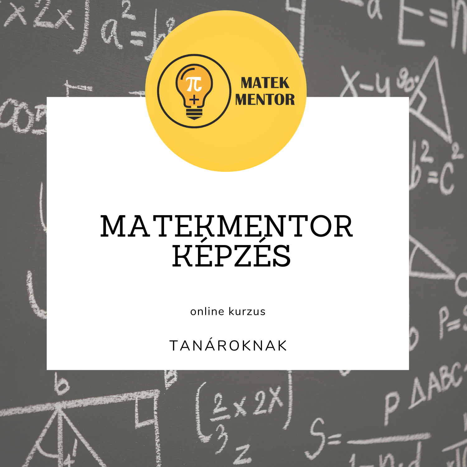 Matekmentor képzés – TANÁROKNAK